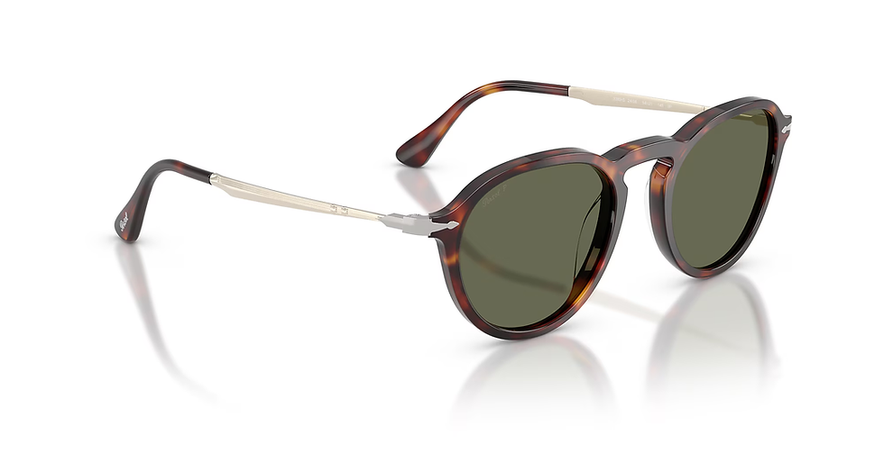 Thumbnail: PERSOL 3383S 24/58 - Brown / Torto Round Sunglasses for Men