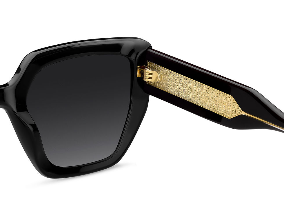 Thumbnail: MARC JACOBS MJ 1126/S 807 - Black Square Sunglasses for Women