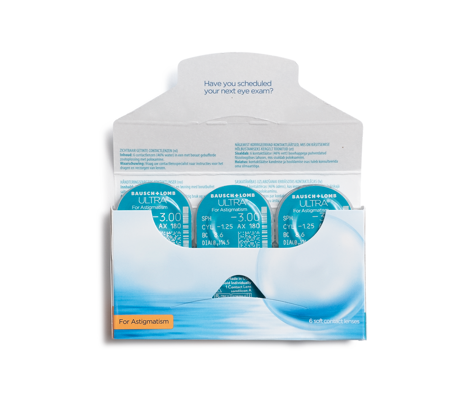 Thumbnail: BAUSCH + LOMB ULTRA TORIC FOR ASTIGMATISM CONTACT LENSES