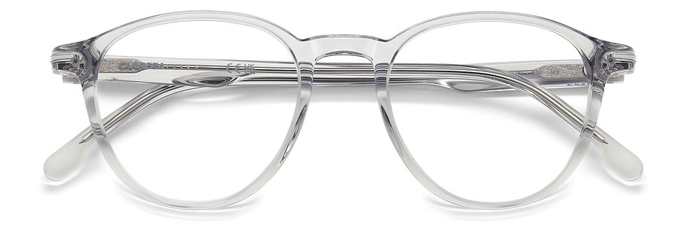 Thumbnail: CARRERA CARRERA 383 KB7 - Grey Round Eyeglasses for Men