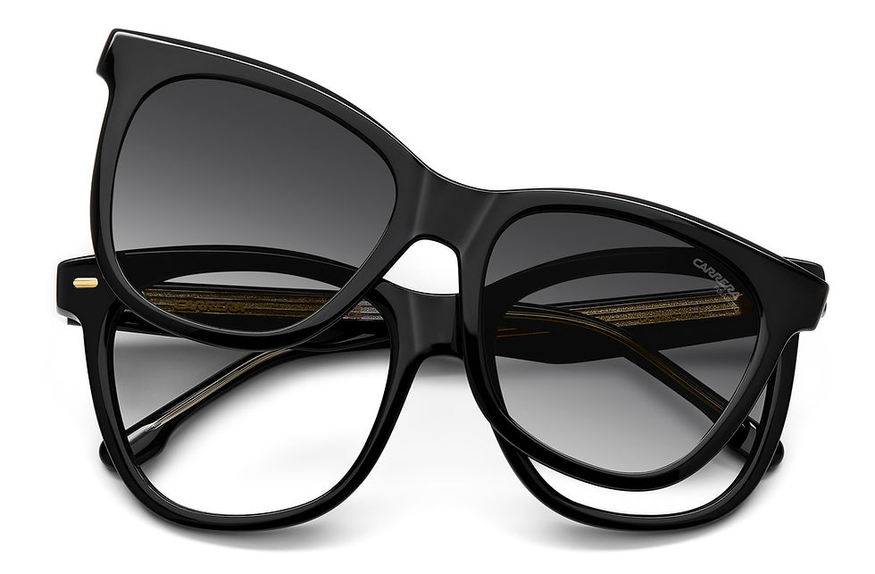 Thumbnail: CARRERA CA 3098/C 807 - Black Square Eyeglasses for Women