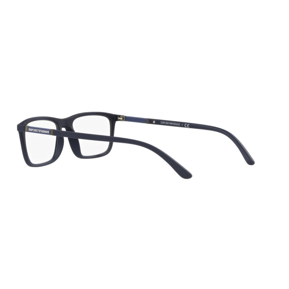 Thumbnail: EMPORIO ARMANI 4160 50881W - Blue / Navy Rectangle Eyeglasses for Men