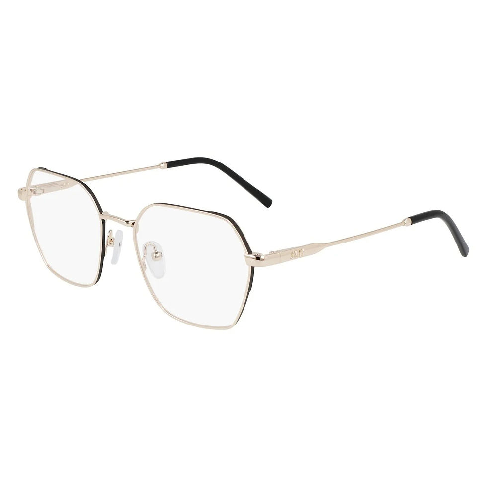 Thumbnail: DKNY 1033N 717 - Gold Geometric Eyeglasses for Women