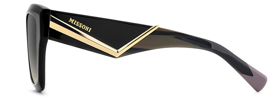 Thumbnail: MISSONI MIS 0267/S 807 - Black Square Sunglasses for Women