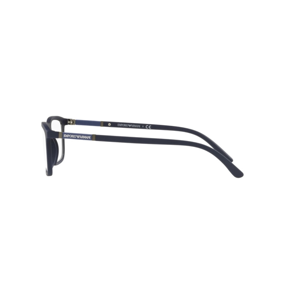 Thumbnail: EMPORIO ARMANI 4160 50881W - Blue / Navy Rectangle Eyeglasses for Men