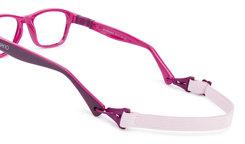 Thumbnail: NANO GAIKAI & CLIP 3050349SC - Mauve Wayfarer Eyeglasses for Kids