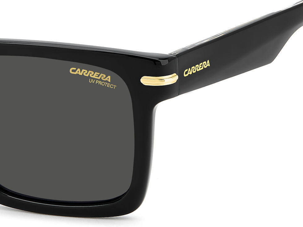 Thumbnail: CARRERA CARRERA 378/S 807 - Black Rectangle Sunglasses for Men