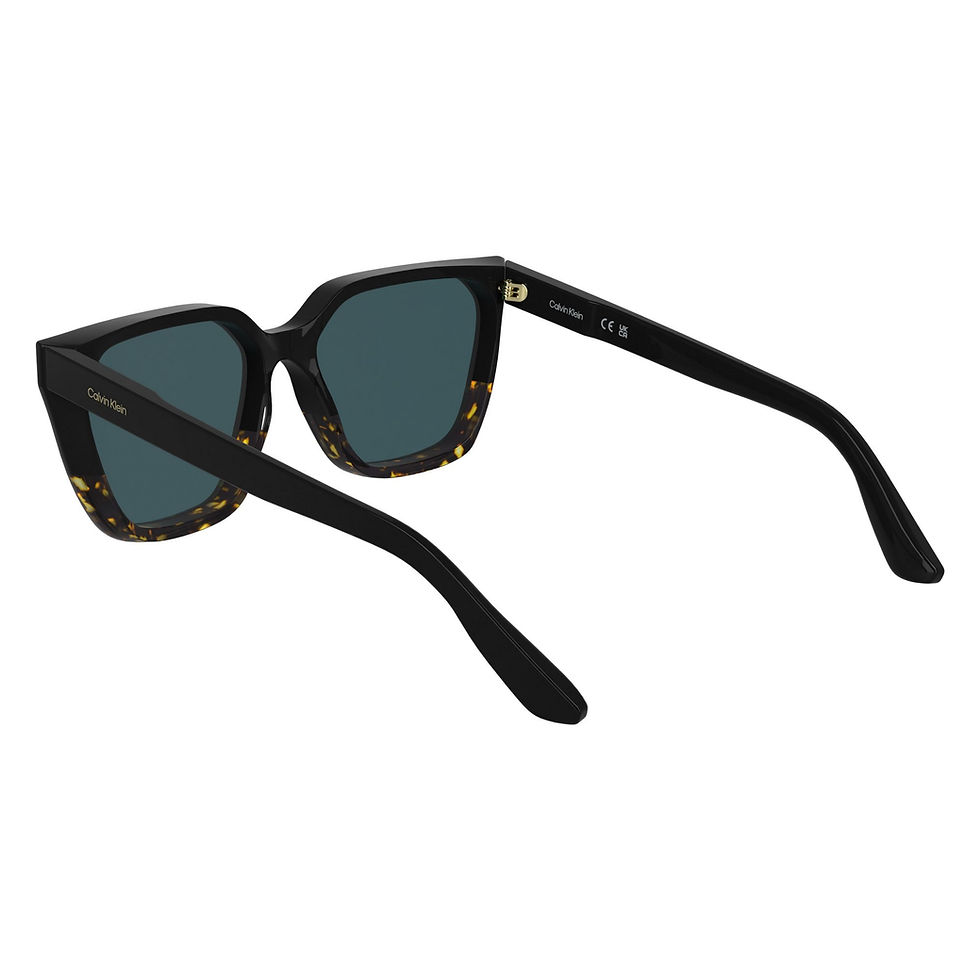 Thumbnail: CALVIN KLEIN 25500S 006 - Black Square Sunglasses for Men