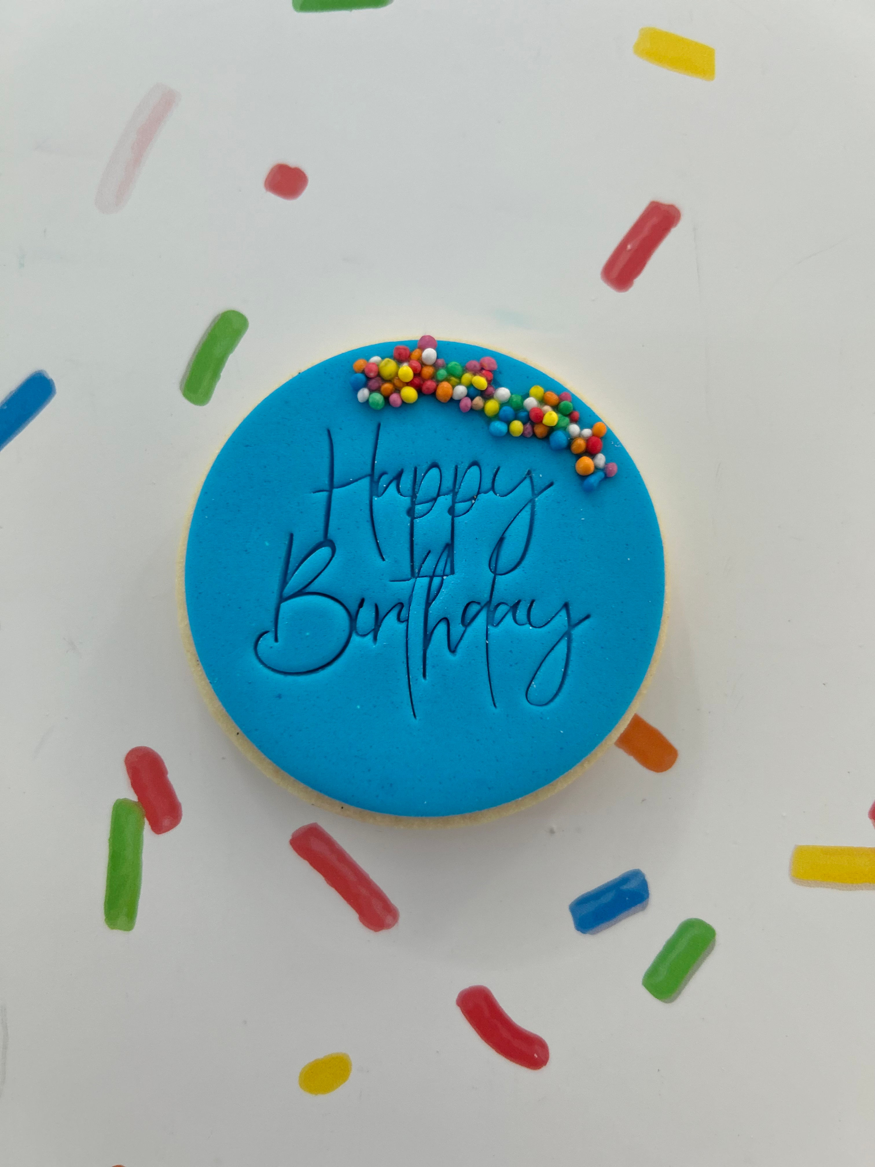 Message Fondant Cookies