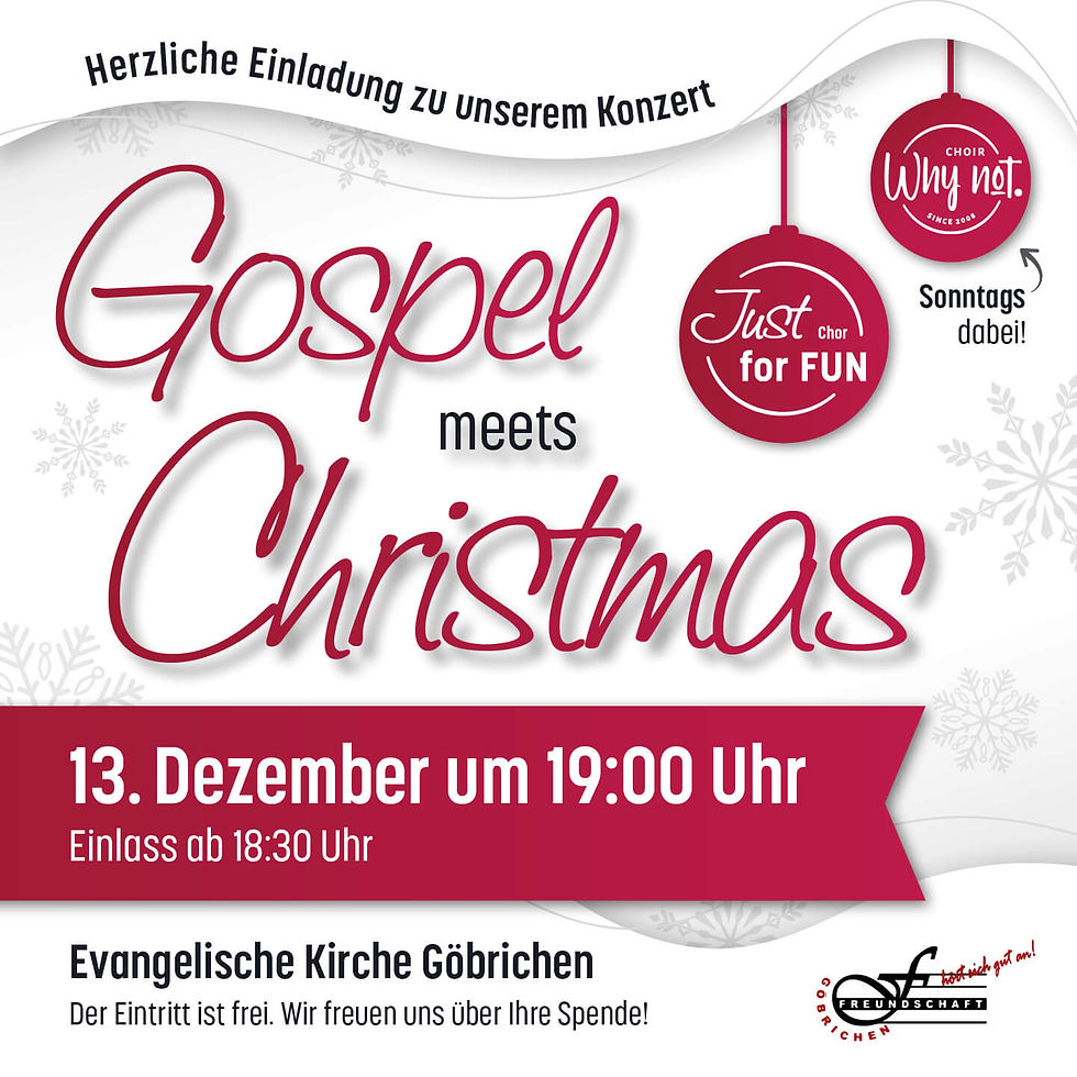 Gospel meets Christmas Konzert 2025