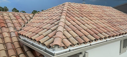 clean terracotta tile roof