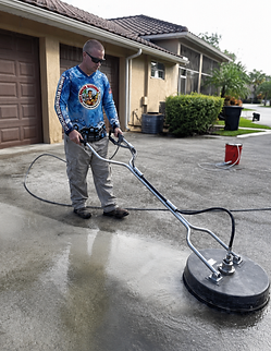 Outdoor living area cleaning for patio pavers and backyard surfaces