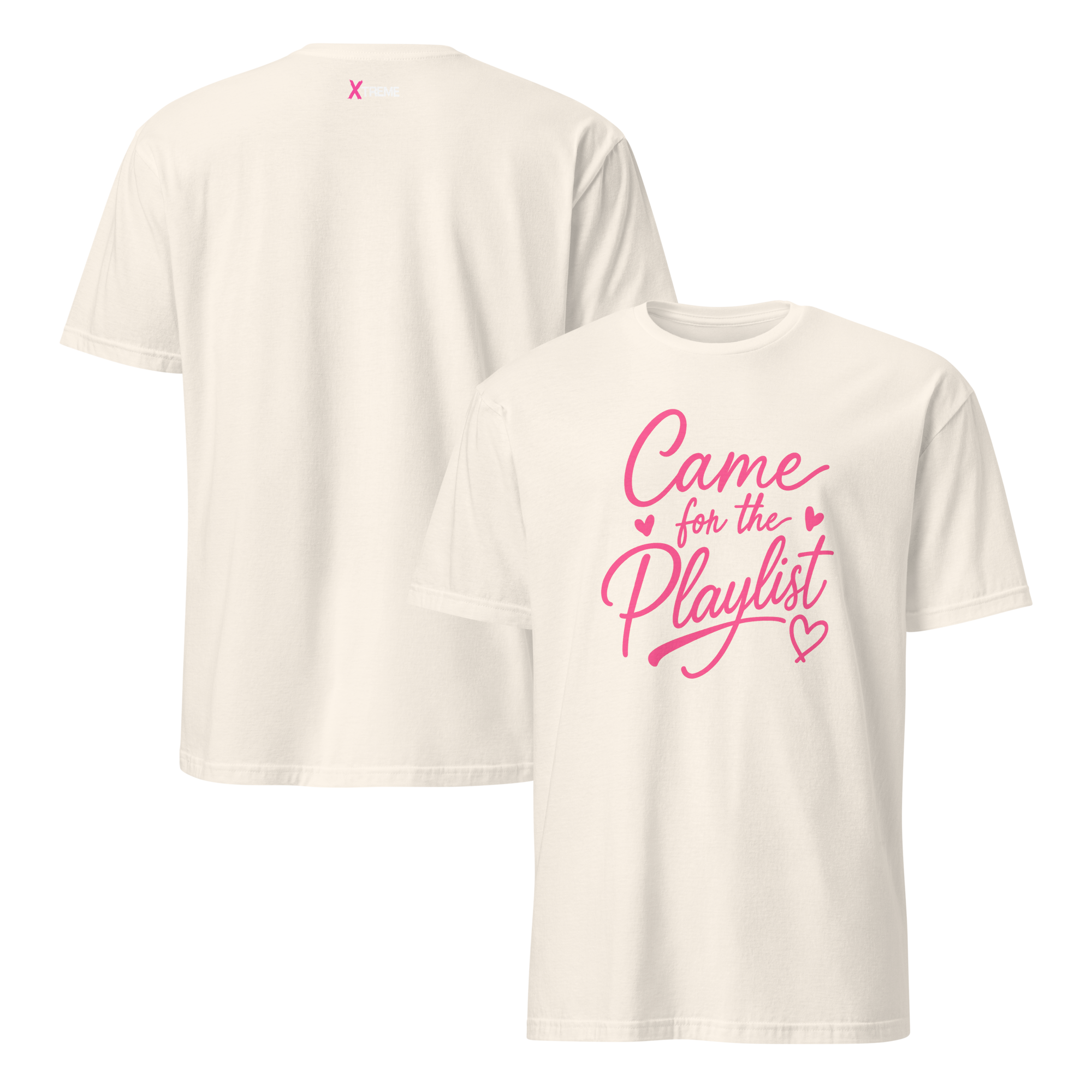 Came for the Playlist in Pink! Short-Sleeve Unisex T-Shirt