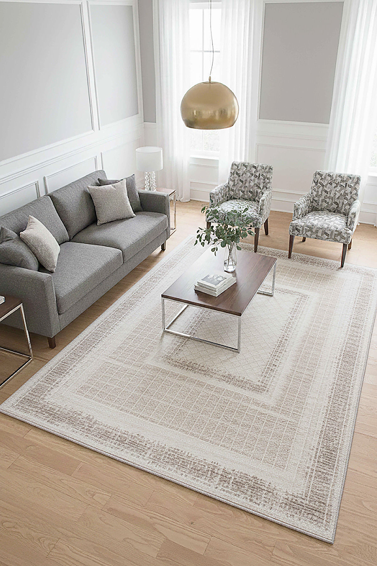 PETRA Krem Bej Vintage Halı Home Dream 0L368A PET001