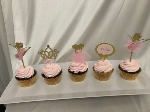princes themed cupcakes