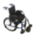 This is a self-propelled manual wheelchair, designed for independent mobility while still allowing caregiver assistance when needed. It offers more user autonomy compared to a transit wheelchair.