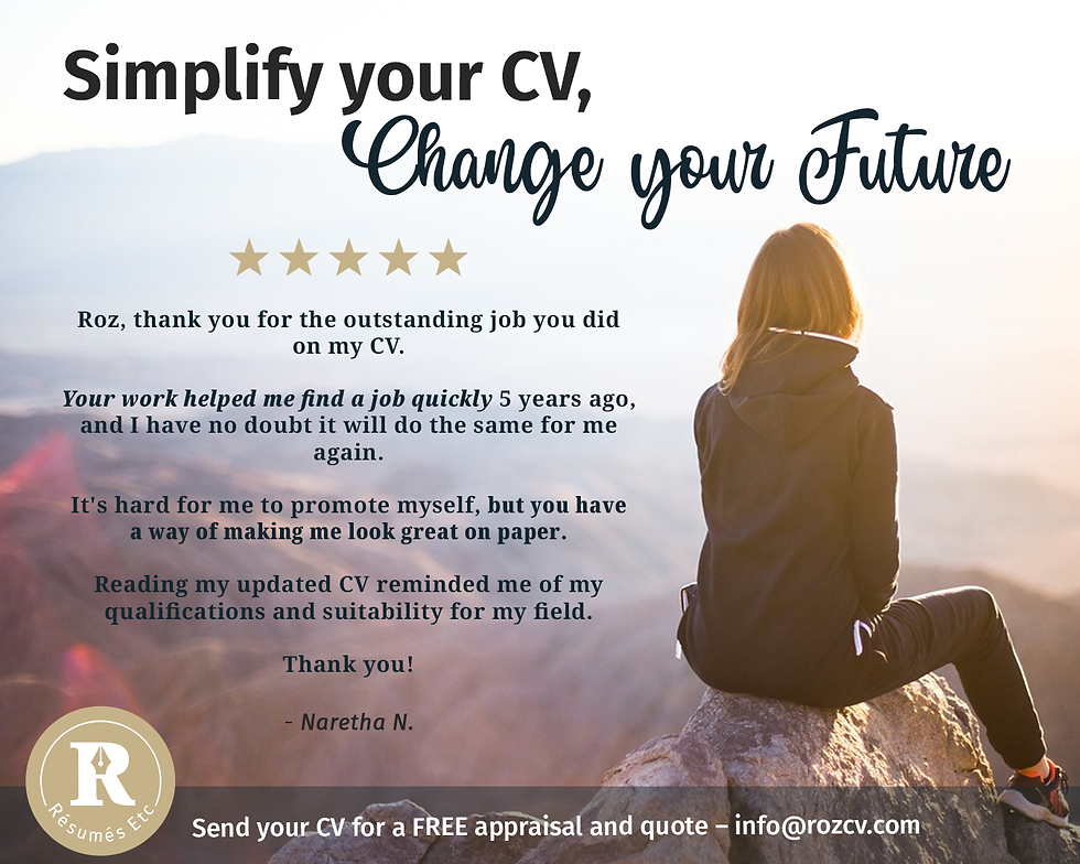 Simplify your CV, change your future