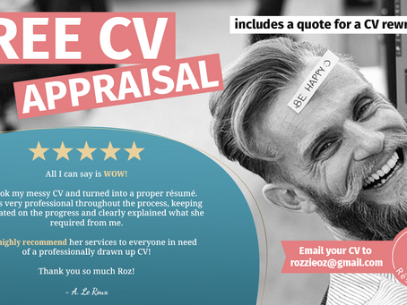 Free CV appraisal