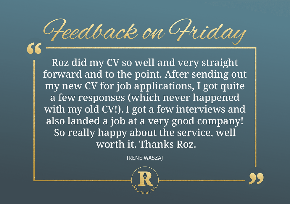 Friday Feedback