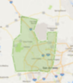 Map of service area