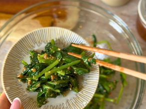 Healthy Spinach Gomaae with Koji (No Sugar Added)