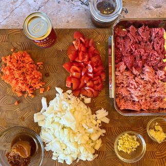 Ingredients for the curry