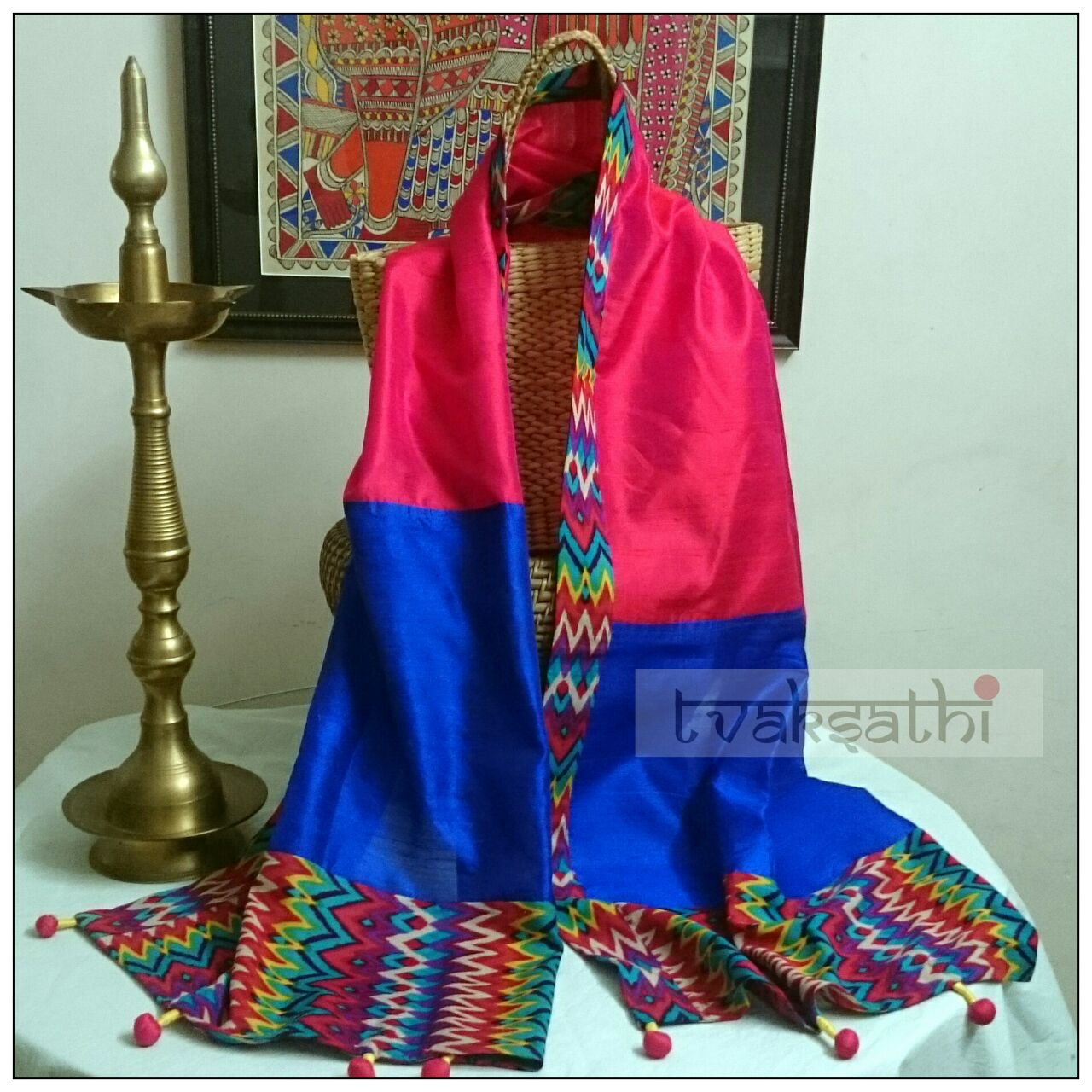 Tvk-Silk Stole/Duppata-04