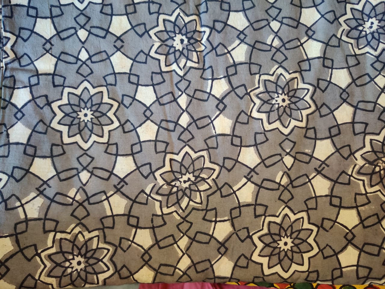 Ajrak printed Cotton fabric