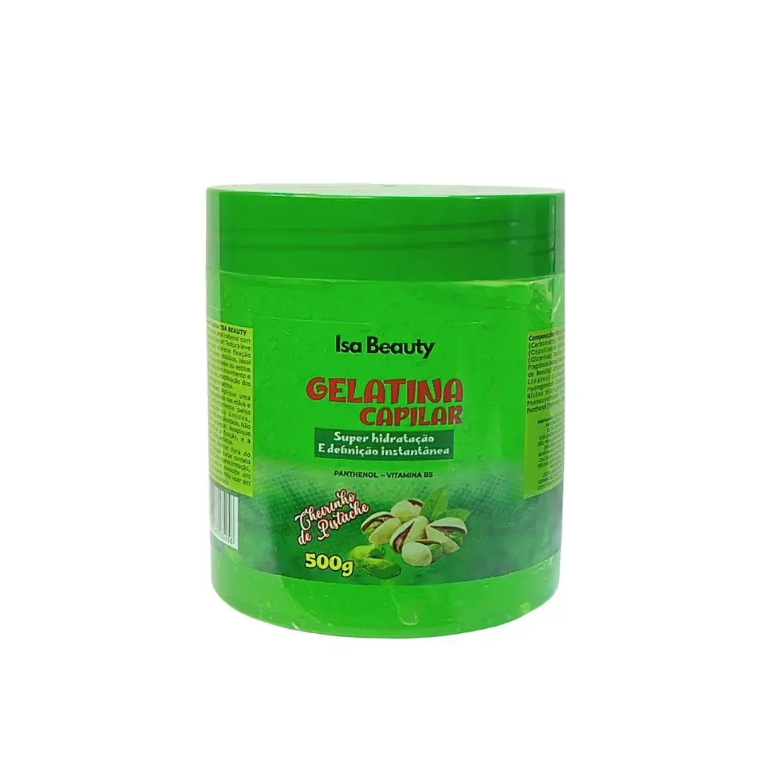Gelatina Capilar Pistache 500g – Isa Beauty