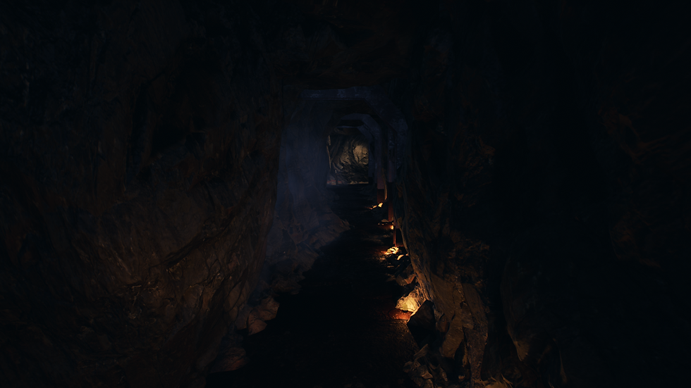 Area Leading up to Safe Encounter with Large Enemy