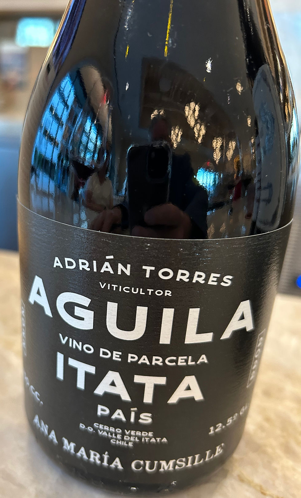 Adrian Torres "Aguila" Pais Vino de Parcela -- Cerro Verde, Itata Valley, Chile, 12.5% ABV