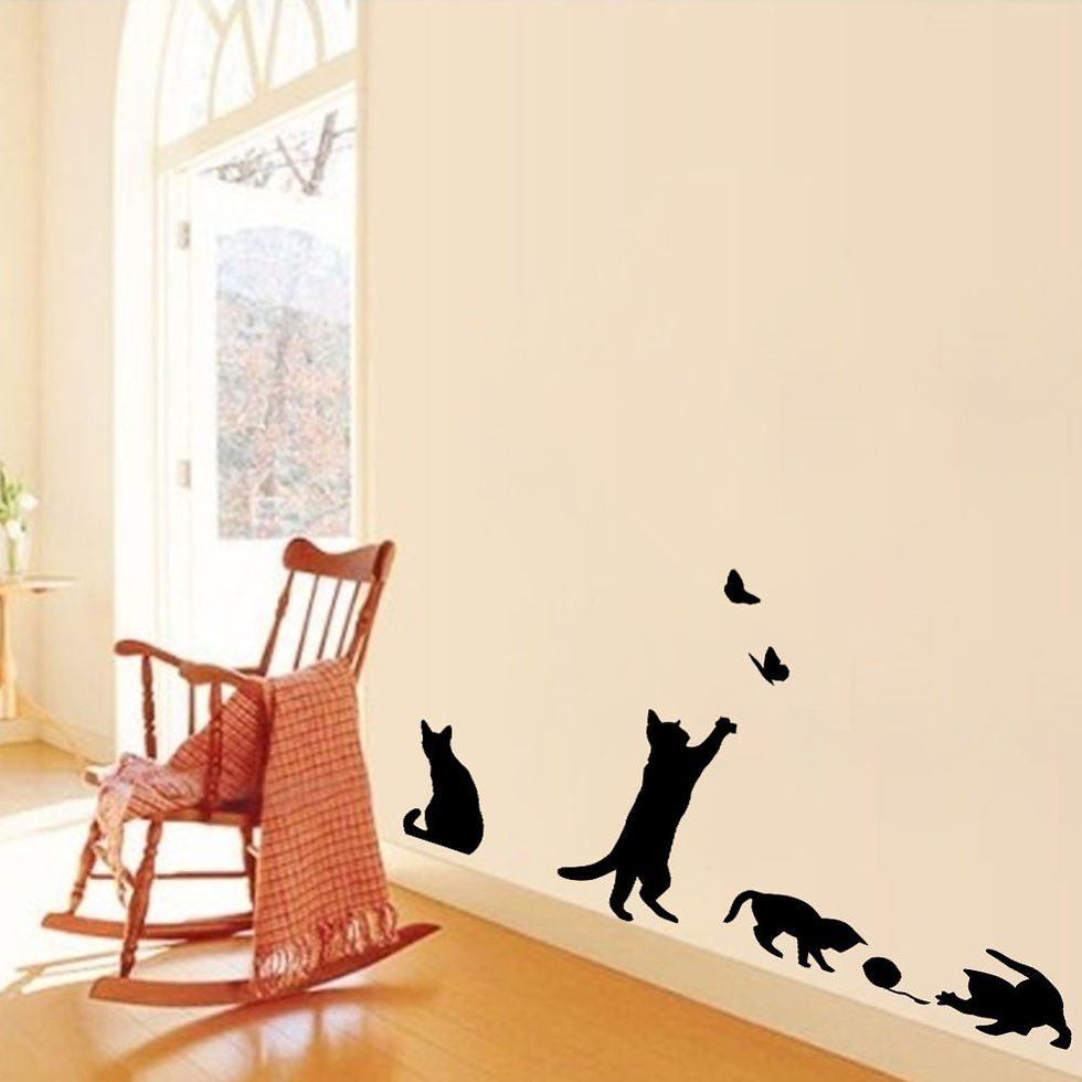Gatos-corte-de-pared-de-vinilo-pegatinas-Mural-vinilos-para-Room-Decor