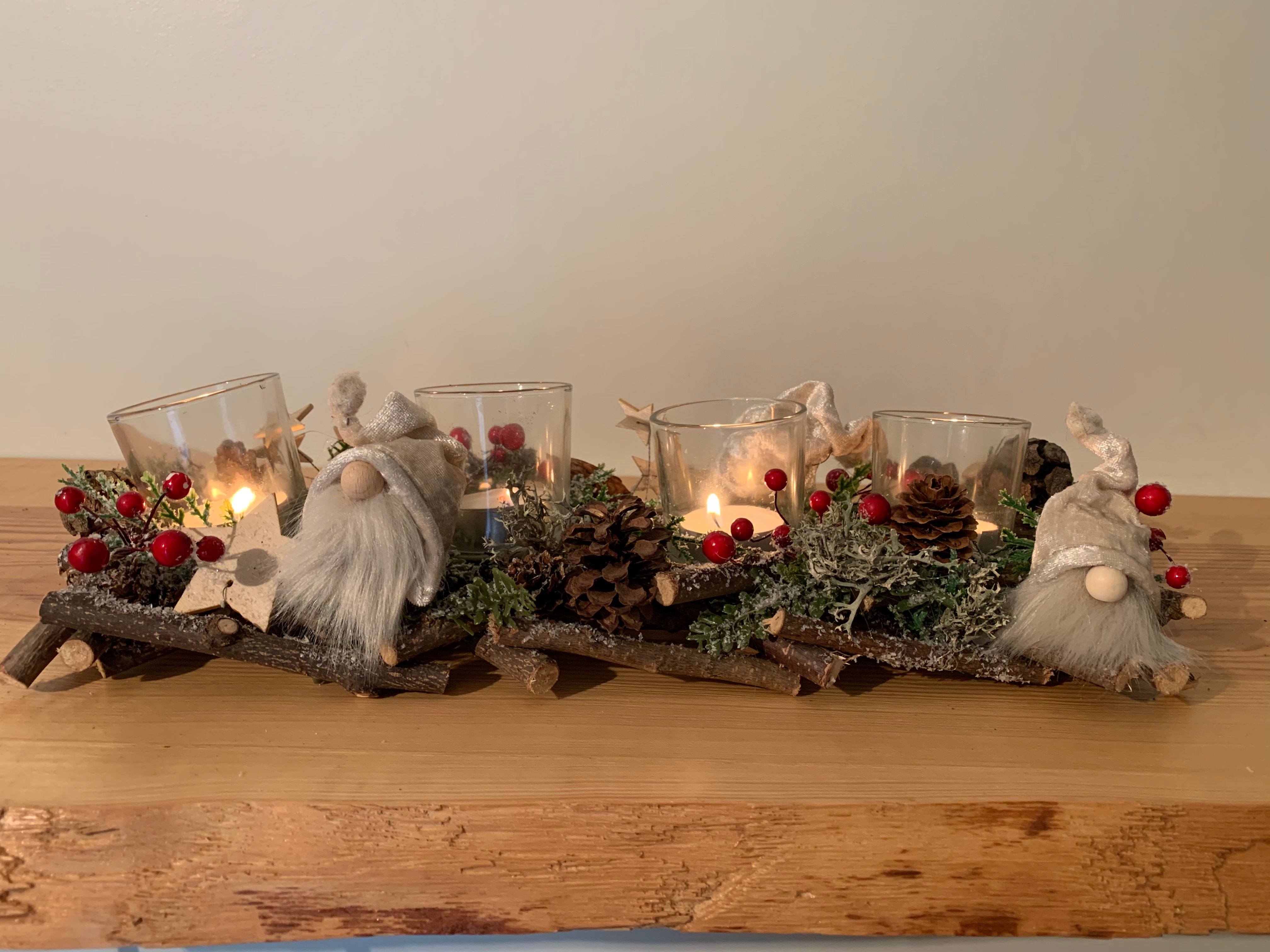 Arrangement de l'Avent 3 lutins