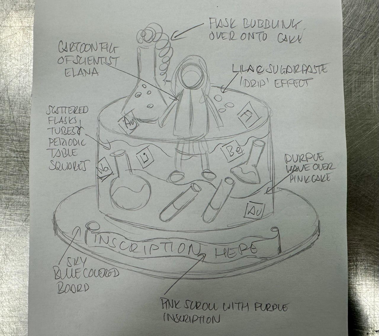 Bespoke cake with intricate floral icing and gold accents for celebration in Solihull, West Midlands.