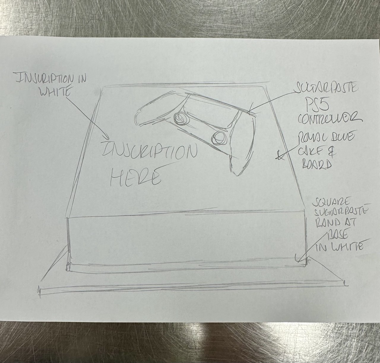 Bespoke cake with elegant floral decorations and intricate piping, perfect for celebration in Solihull, West Midlands.