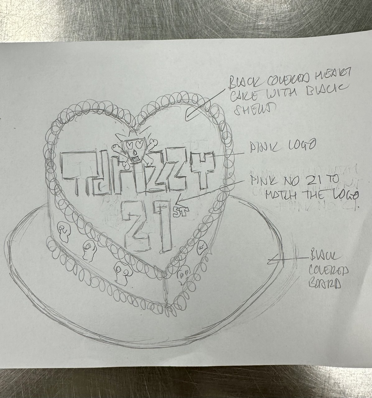 Bespoke celebration cake with intricate floral designs and gold accents in Solihull, West Midlands.