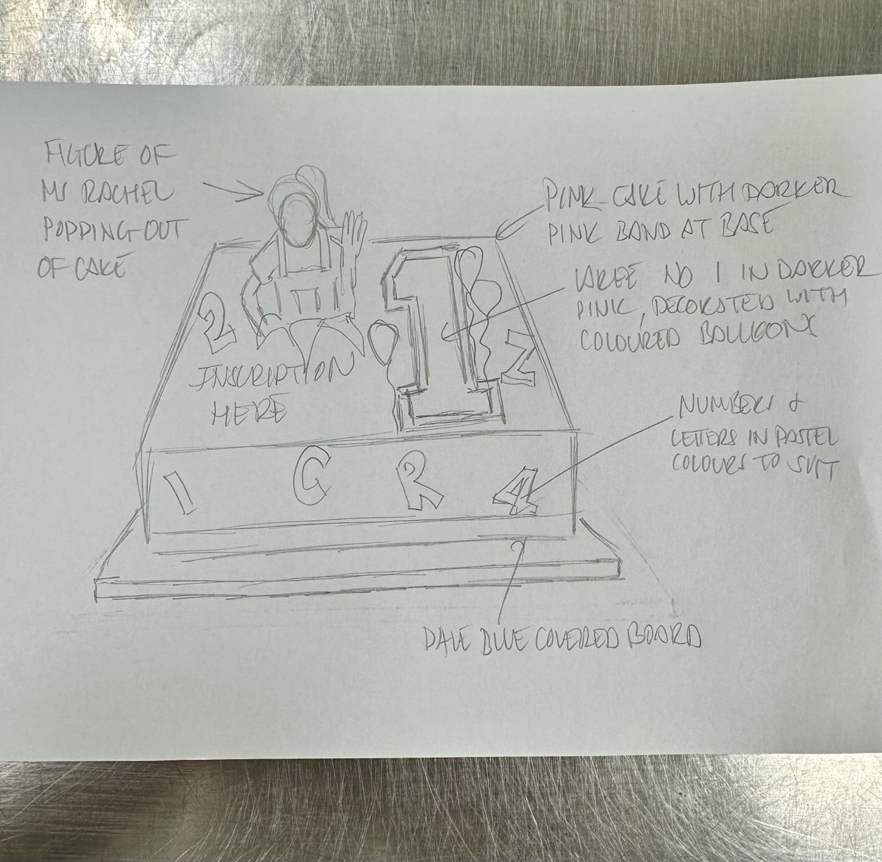 Bespoke celebration cake with intricate floral designs and gold accents in Solihull, West Midlands.