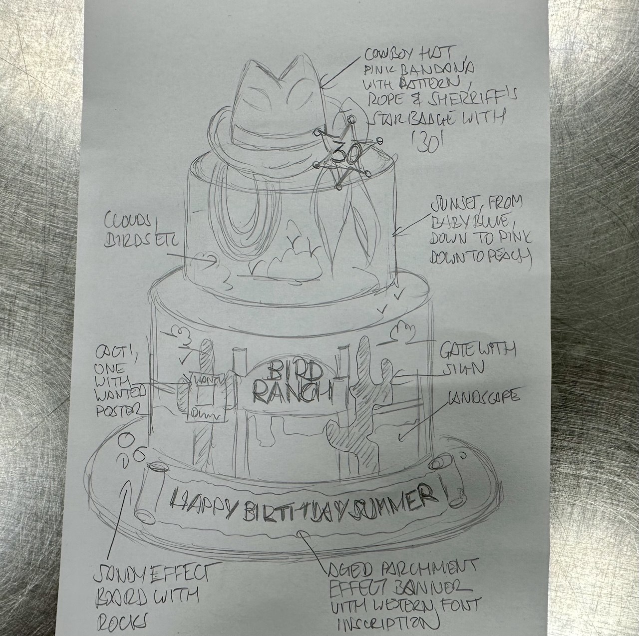 Bespoke cake with intricate floral icing and gold accents for a celebration in Solihull, West Midlands.