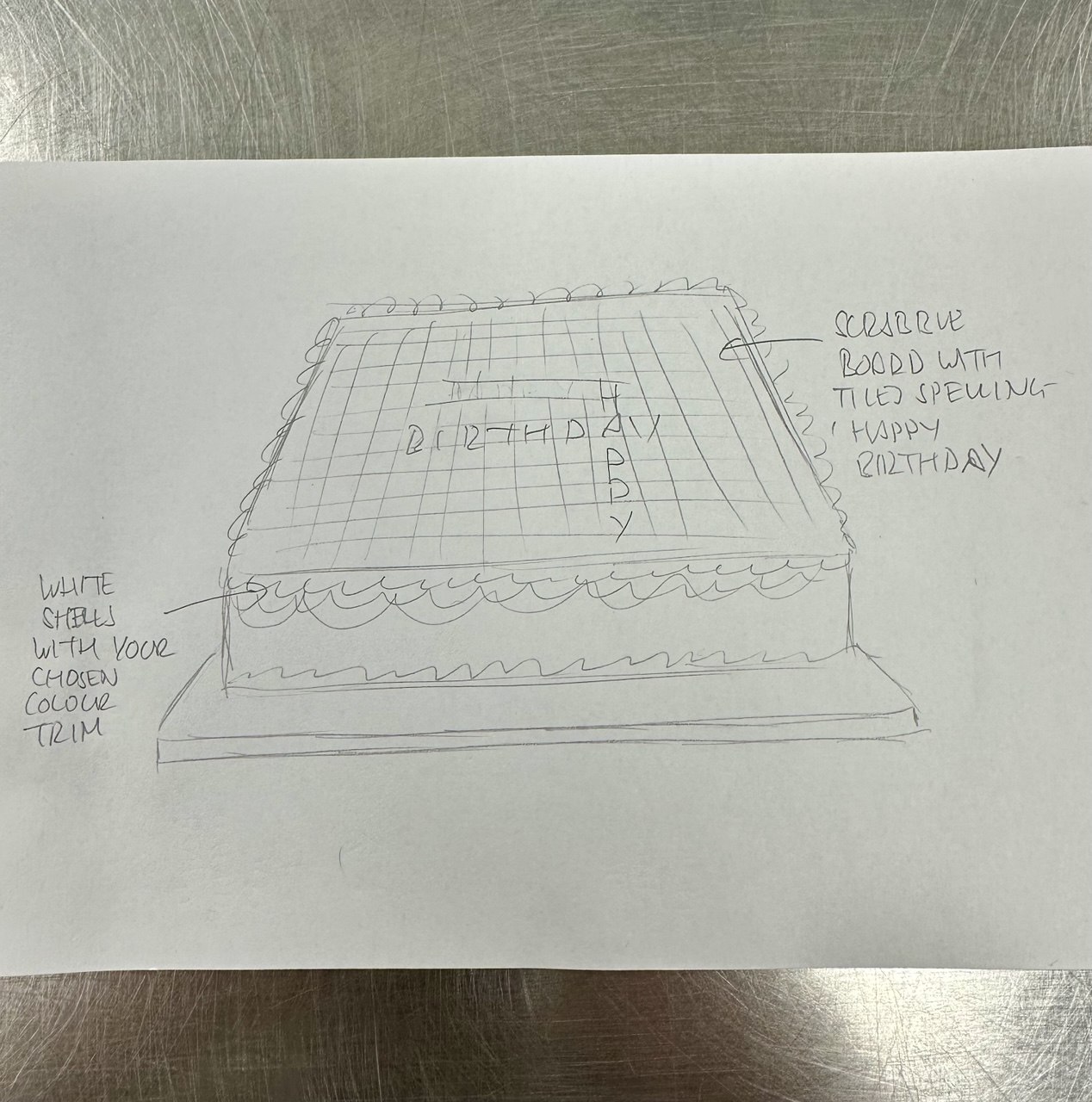 Bespoke celebration cake with intricate floral designs and gold accents in Solihull, West Midlands.