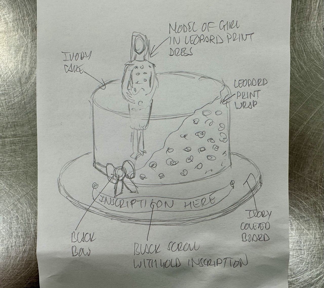 Bespoke celebration cake with intricate floral icing design, crafted in Solihull, West Midlands.