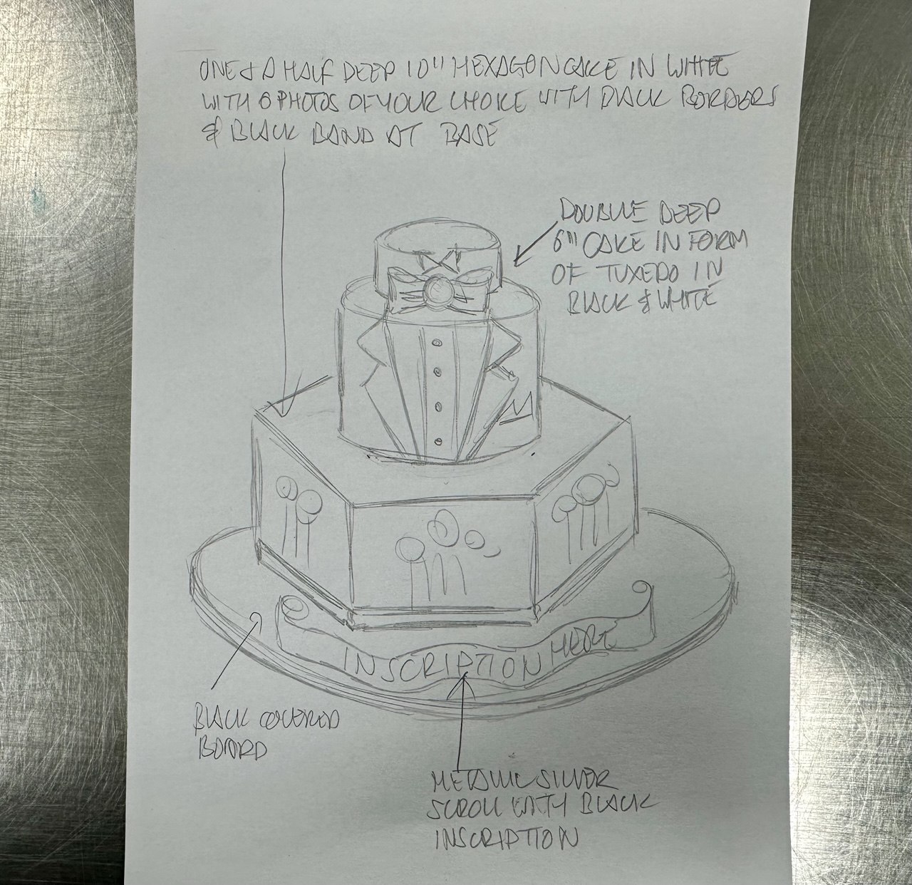 Bespoke single-tier celebration cake with elegant white icing and delicate floral decorations in Solihull, West Midlands.