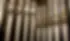 Closeup photo of an organ's pipes.