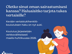 Ihminen joka lohduttaa toista, surullista ja murheellista ihmistä.