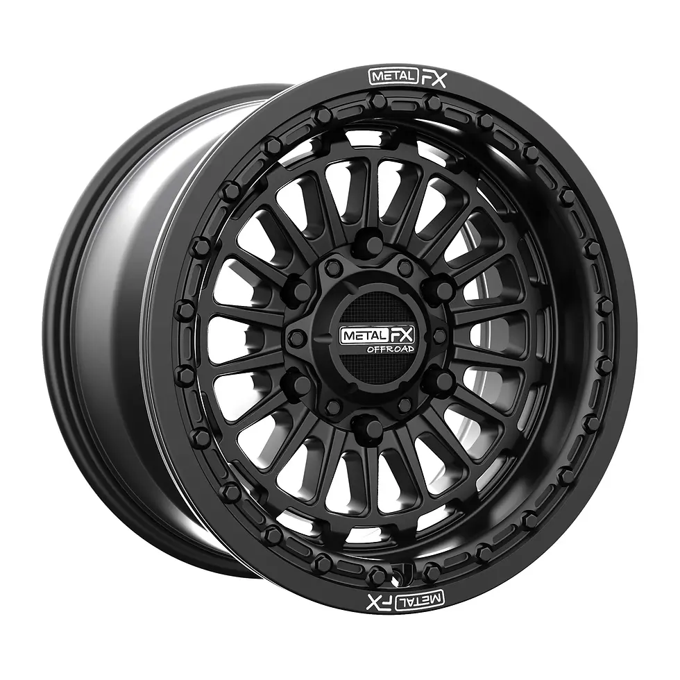 Delta 6R Beadlock Satin Black 15x7 and 15x10 wheels for Can-Am Maverick R available at Dubike Dubai and Abu Dhabi