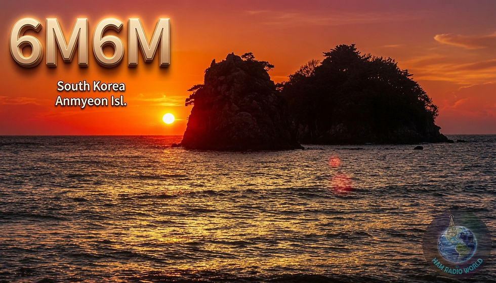 6M6M - South Korea (Anmyeon Island, IOTA AS-080)