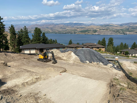 foundation dig, new construction 