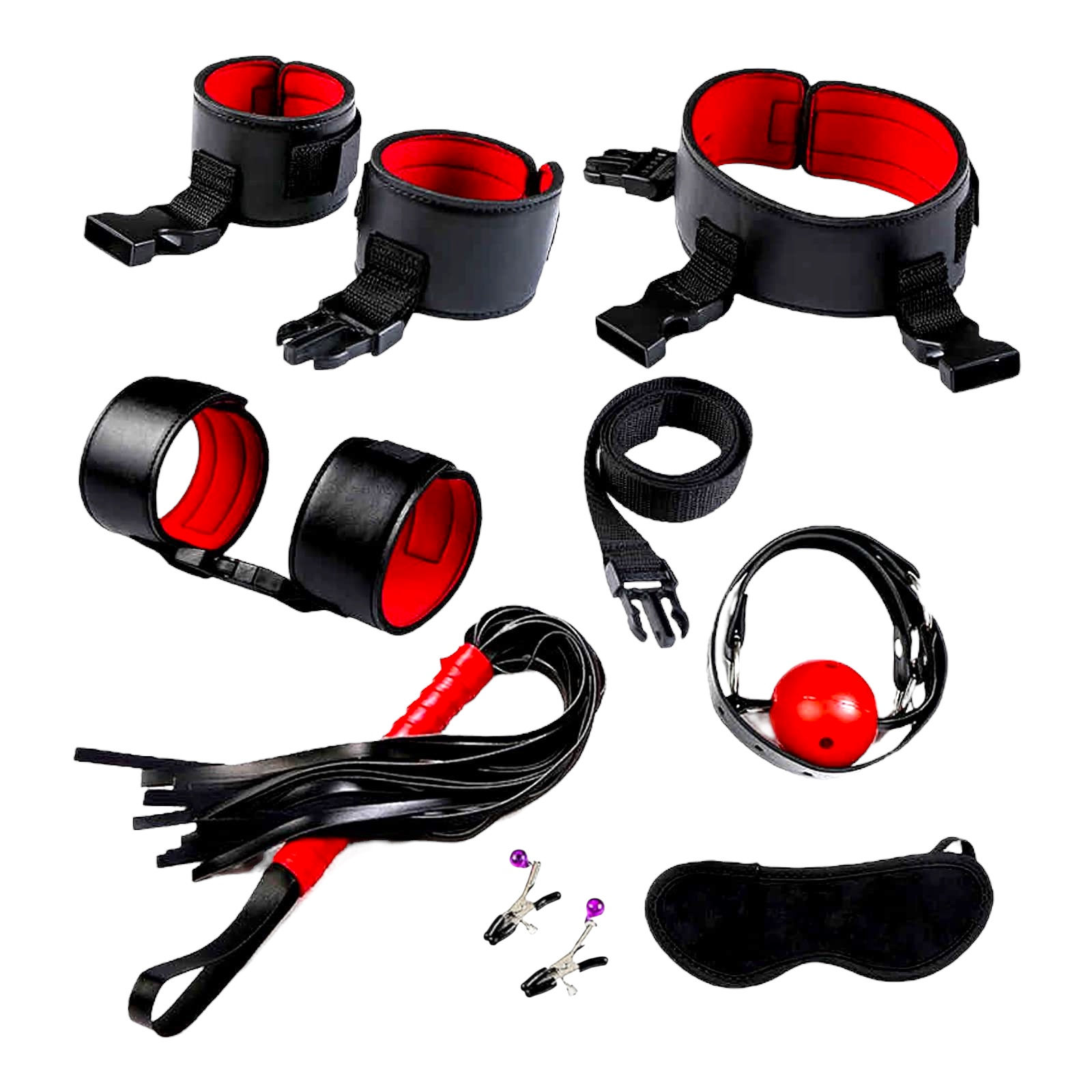 Bondage Bed Restraint 8 Piece Set