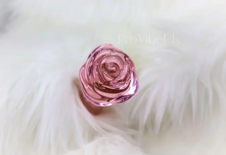 Thumbnail: Rose Glass Dildo