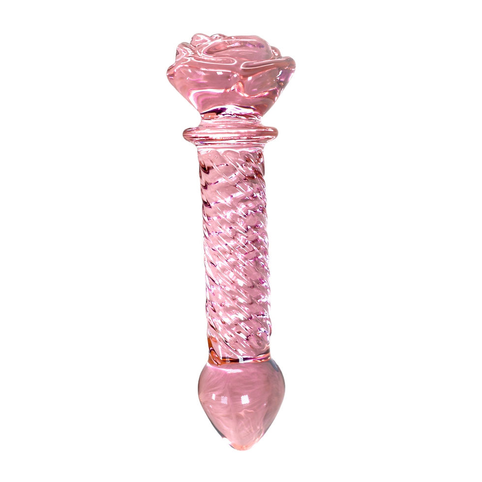 Thumbnail: Rose Glass Dildo