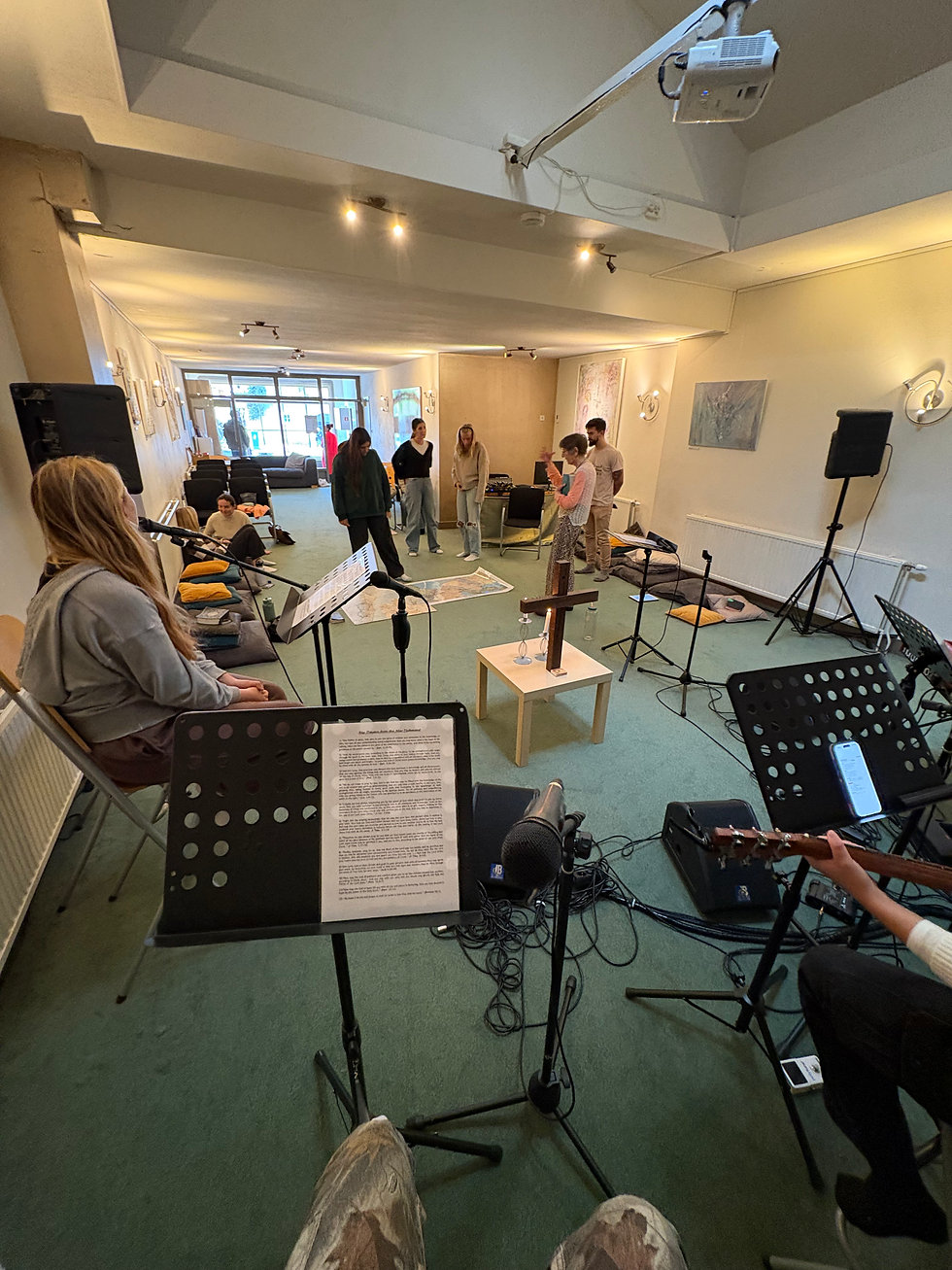 Worship in the red light district at the prayer room, 'The Tabernacle'